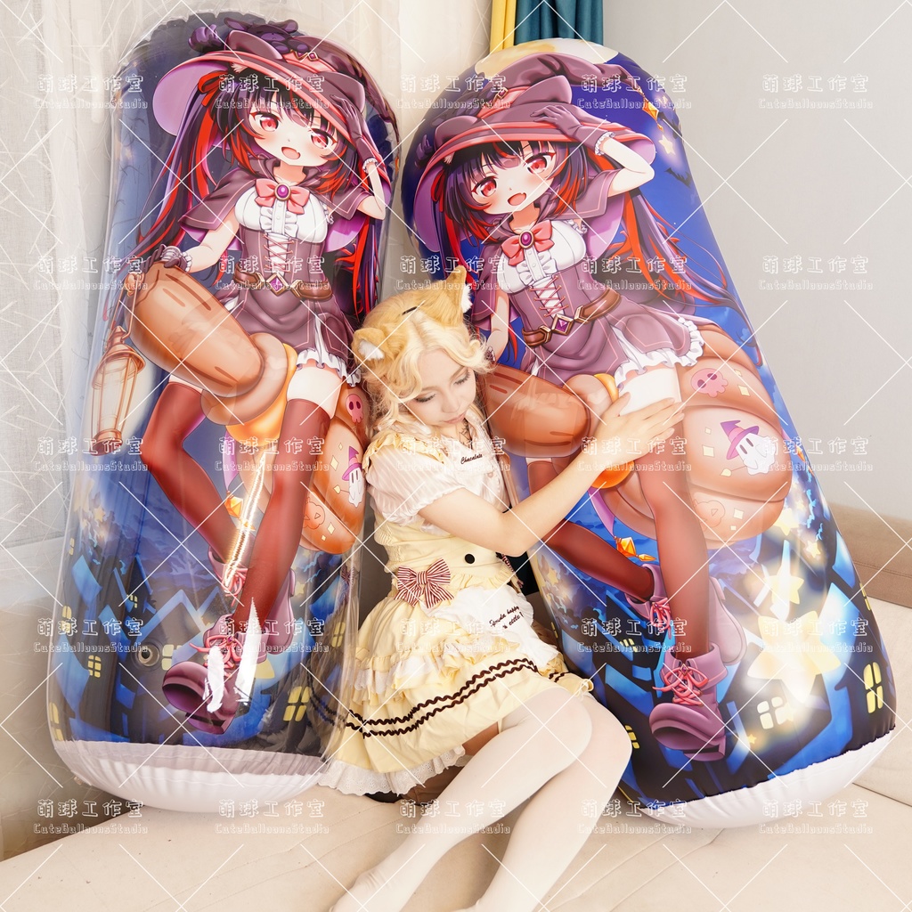 【送料無料】【空気入り抱き枕】【現物】ハロウィン狐ちゃん