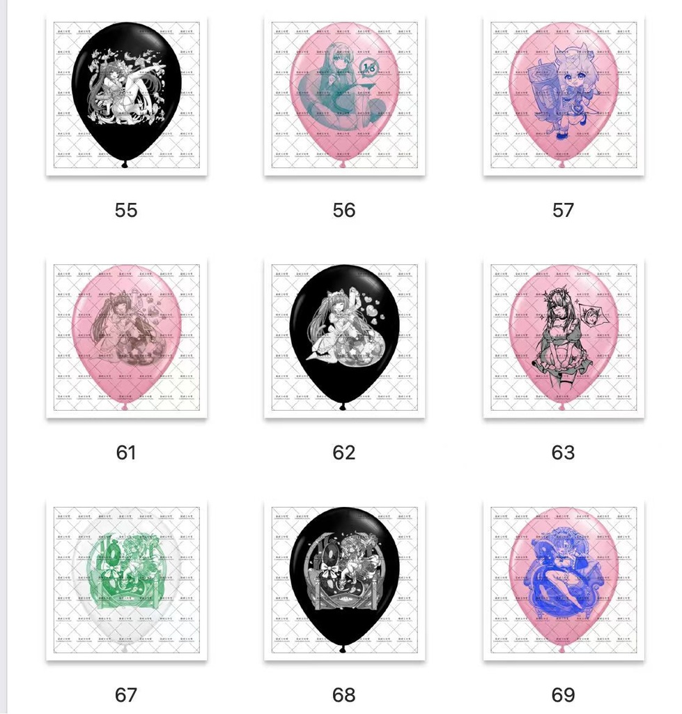 【予售 】11周年店舗祭 アニメプリントバルーン 歴史柄復刻【締め切り日:2025.11.20】
