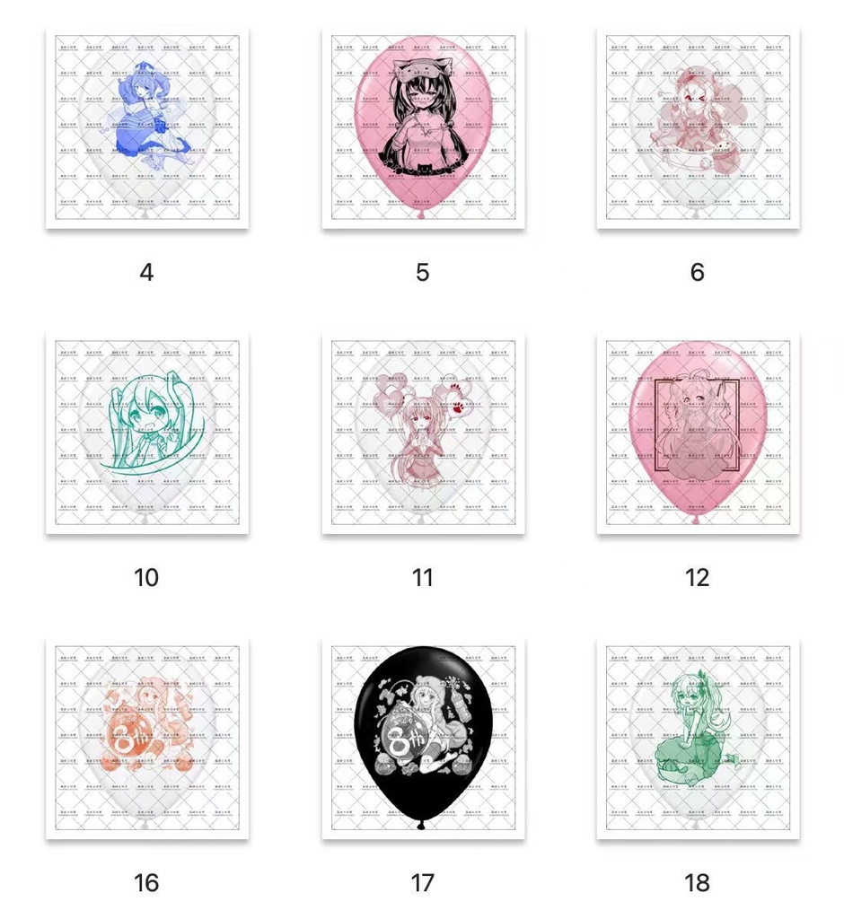 【予售 】11周年店舗祭 アニメプリントバルーン 歴史柄復刻【締め切り日:2025.11.20】