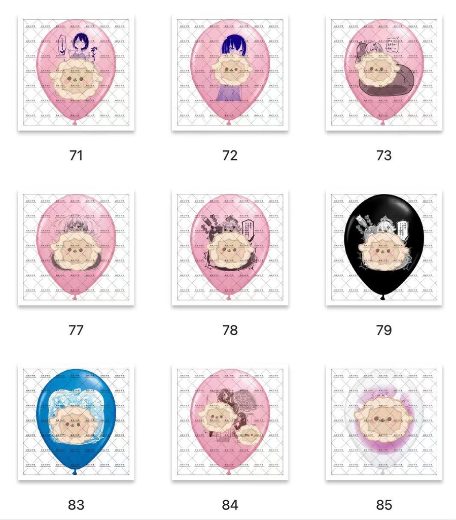 【予售 】11周年店舗祭 アニメプリントバルーン 歴史柄復刻【締め切り日:2025.11.20】