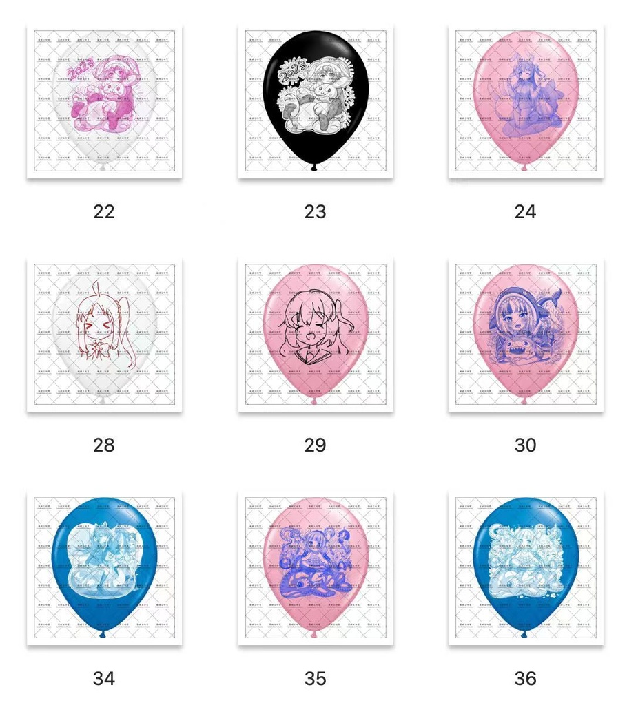 【予售 】11周年店舗祭 アニメプリントバルーン 歴史柄復刻【締め切り日:2025.11.20】