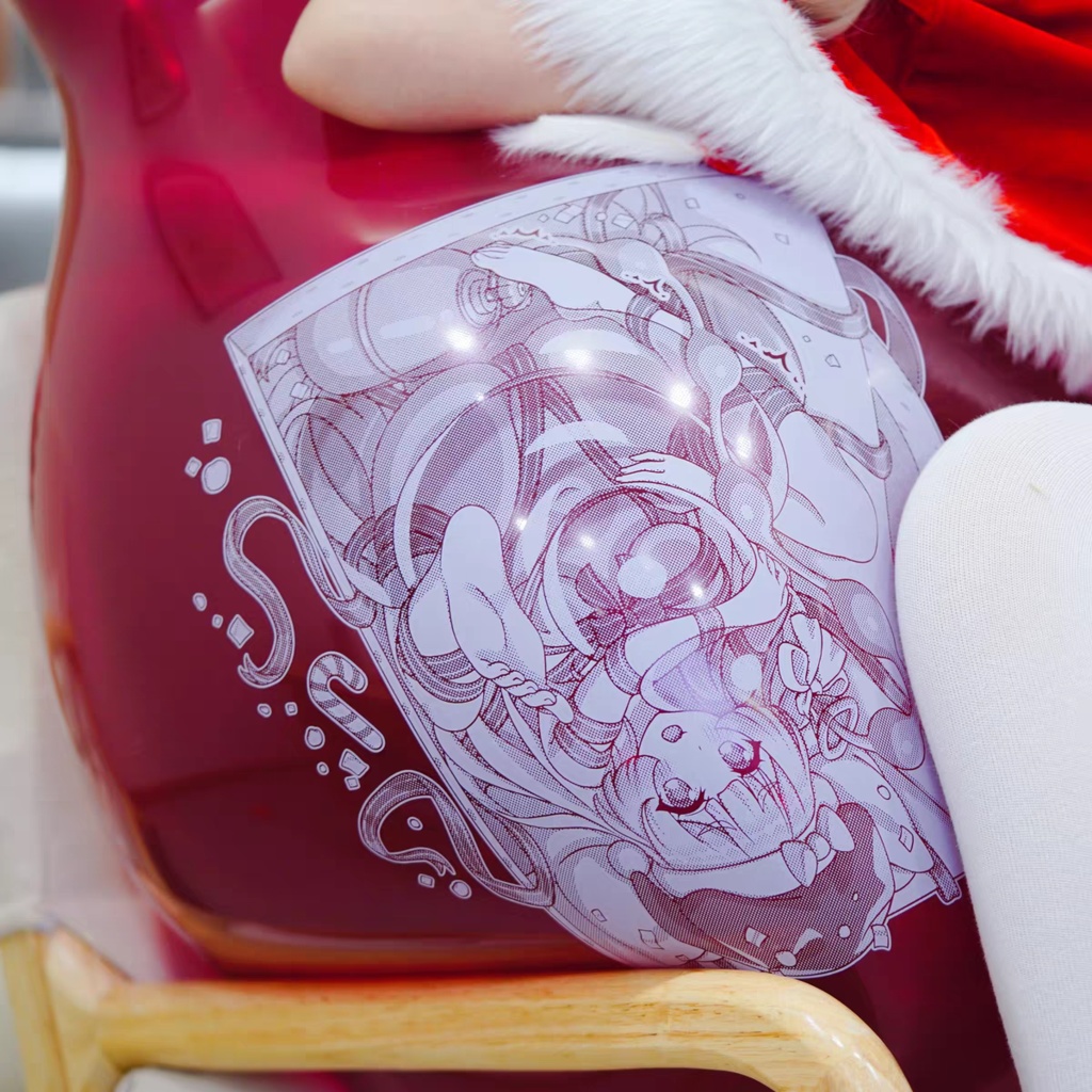 【現物】こころみ(クリスマス)(白インキ、反転印刷)