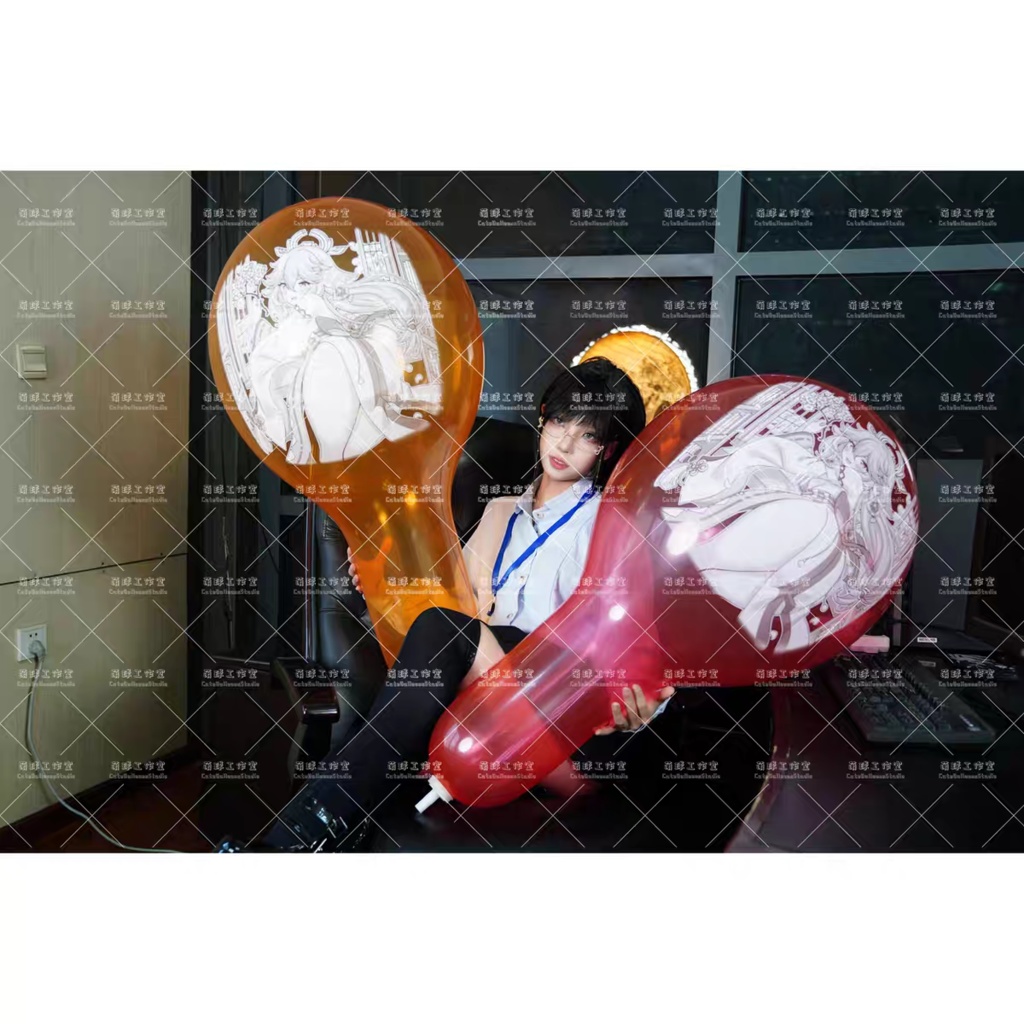 【現物】八重神子(白インキ、反転印刷)