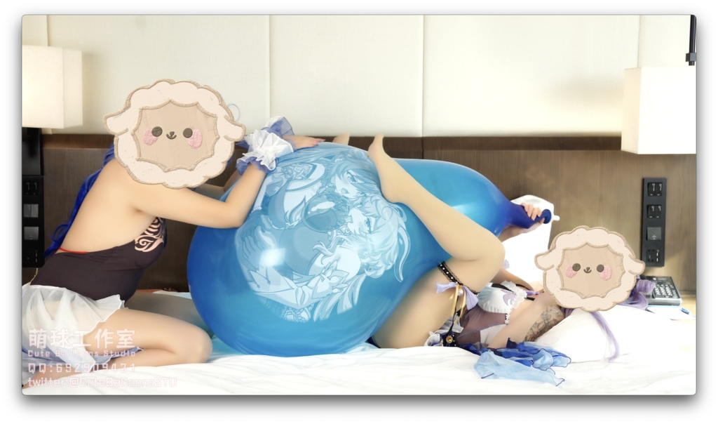 水着姿の甘雨と刻晴がR36Lで遊ぶ