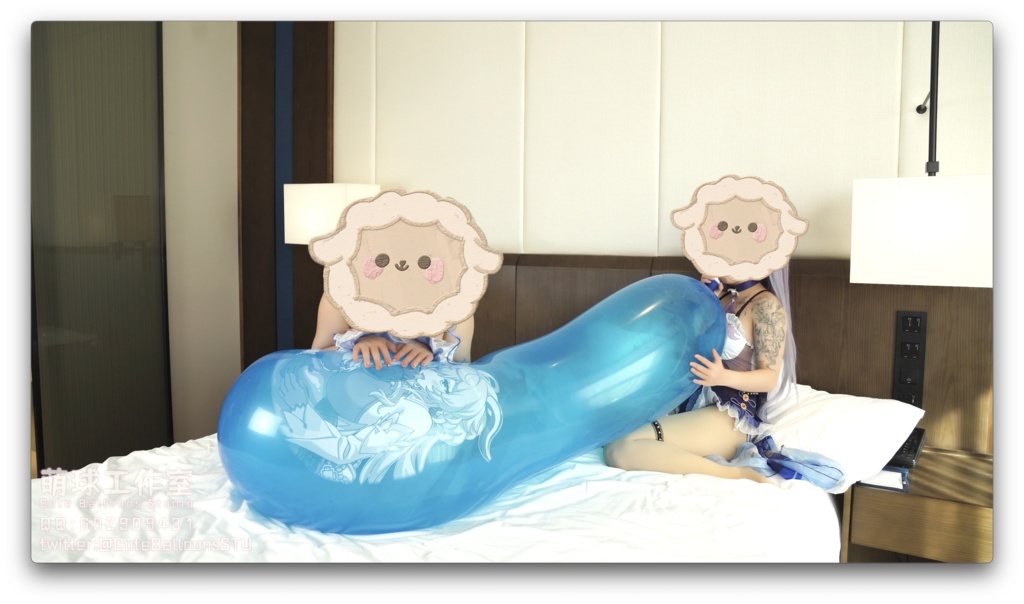 水着姿の甘雨と刻晴がR36Lで遊ぶ