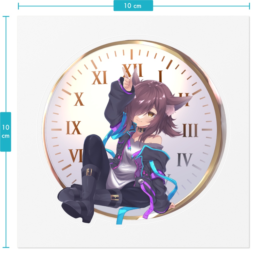 クリアステッカー