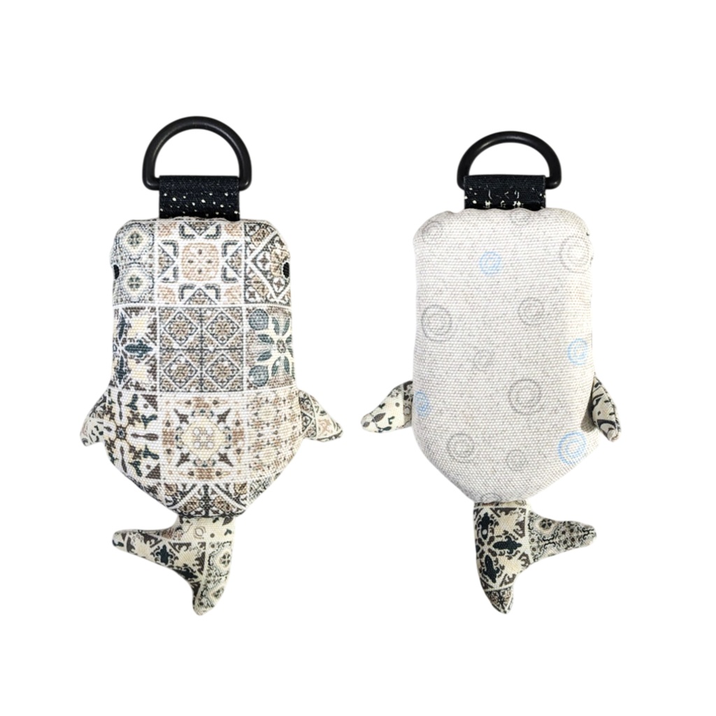 パスケース リール付き カードケース 定期入れ ジンベイザメ