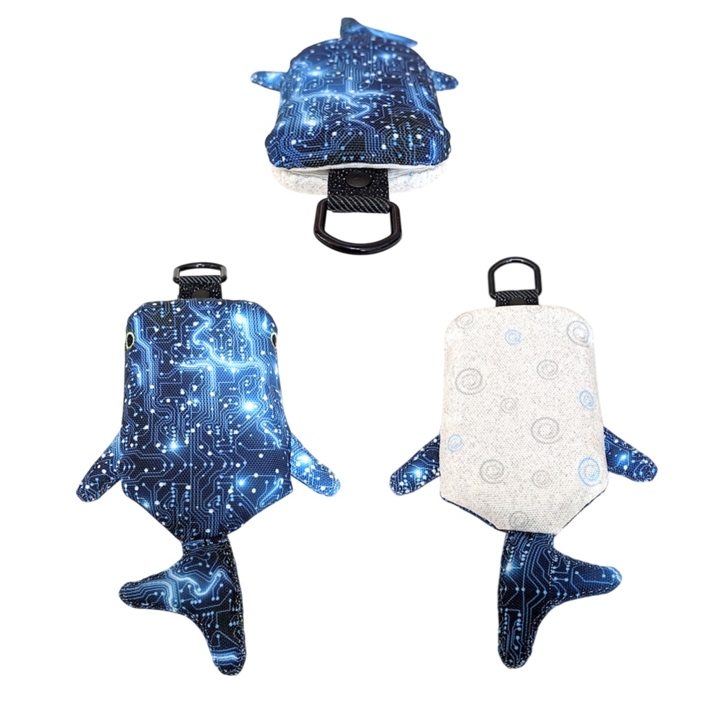 パスケース リール付き カードケース 定期入れ ジンベイザメ