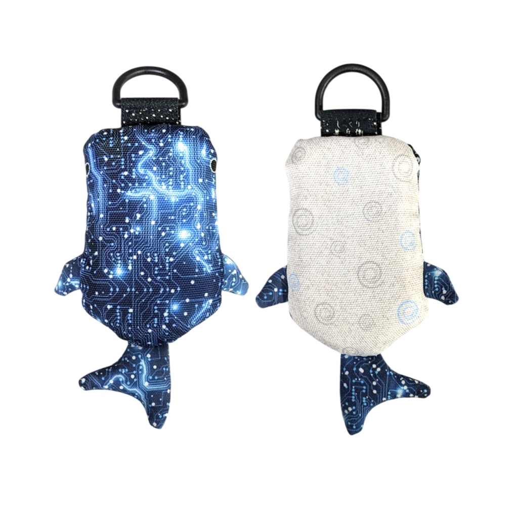 パスケース リール付き カードケース 定期入れ ジンベイザメ