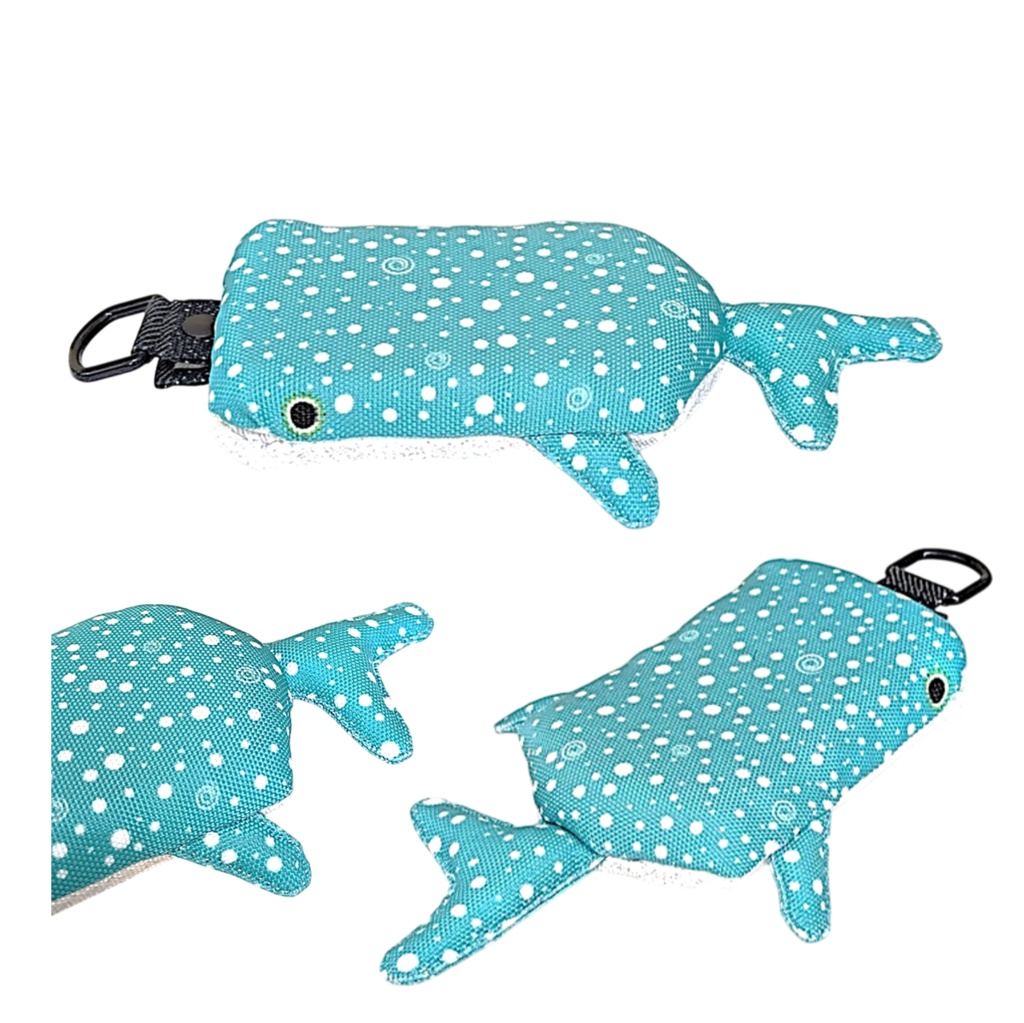 パスケース リール付き カードケース 定期入れ ジンベイザメ