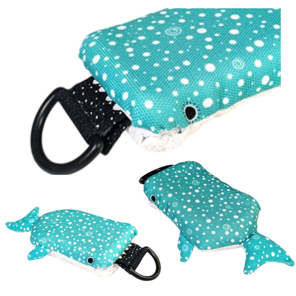 パスケース リール付き カードケース 定期入れ ジンベイザメ