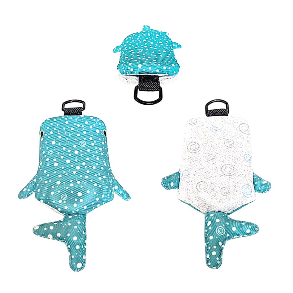 パスケース リール付き カードケース 定期入れ ジンベイザメ