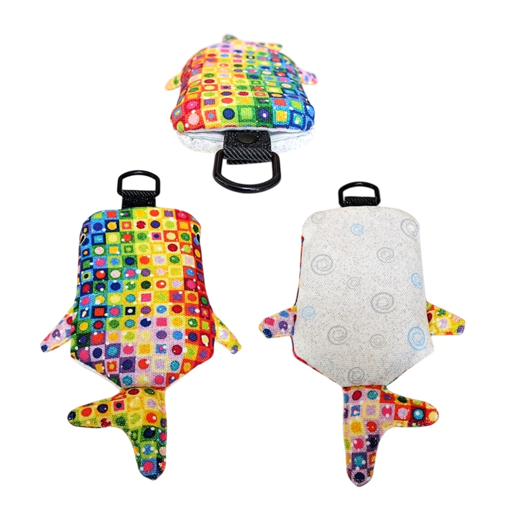 パスケース リール付き カードケース 定期入れ ジンベイザメ