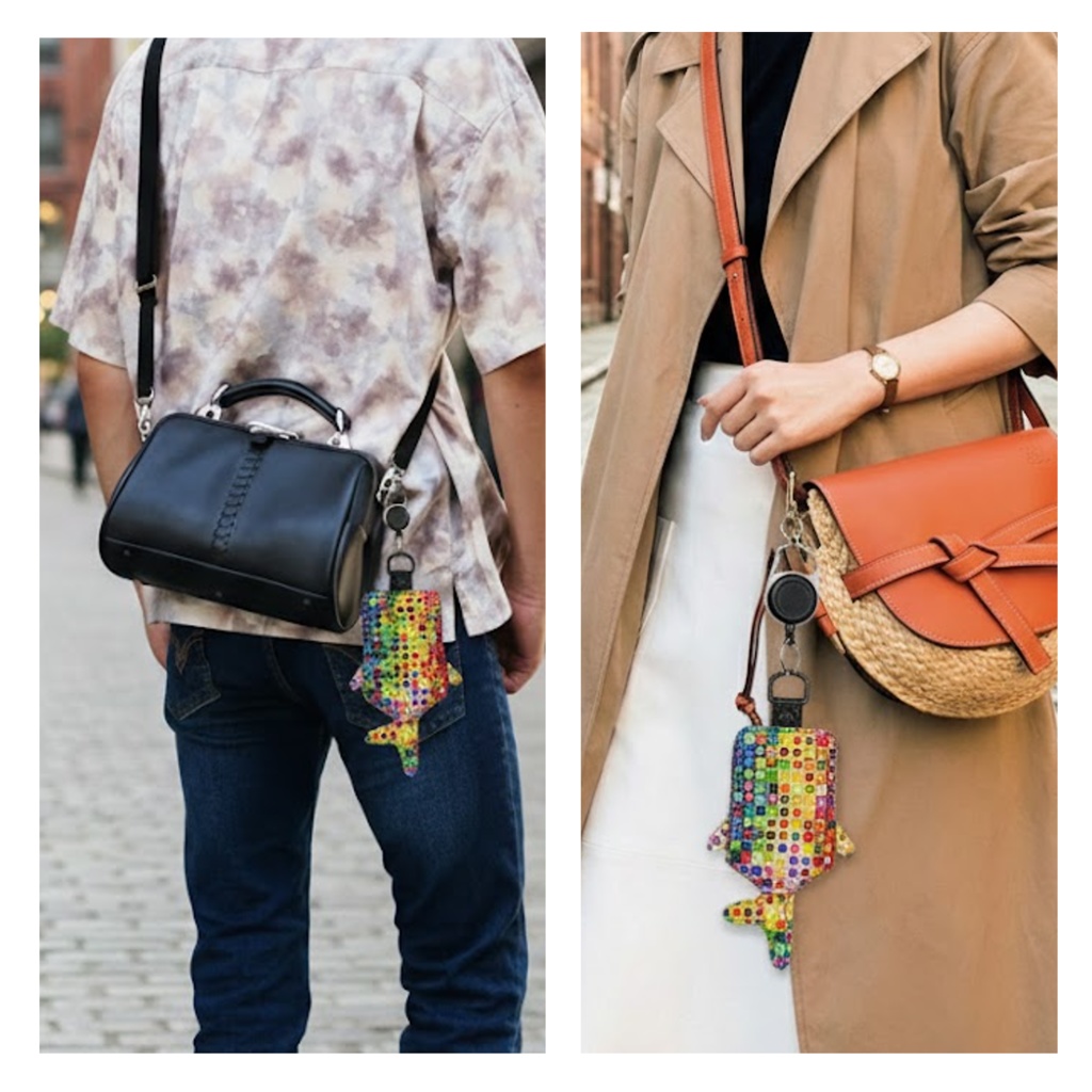 パスケース リール付き カードケース 定期入れ ジンベイザメ