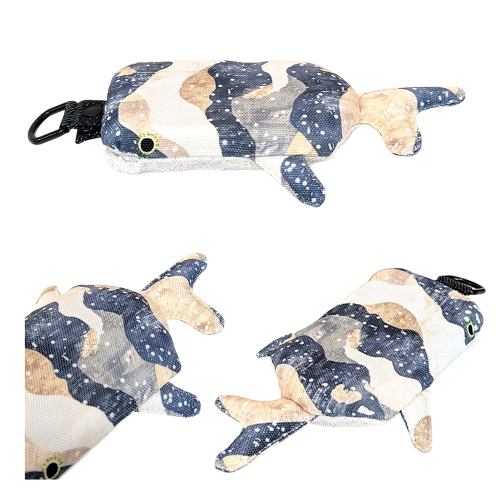 パスケース リール付き カードケース 定期入れ ジンベイザメ