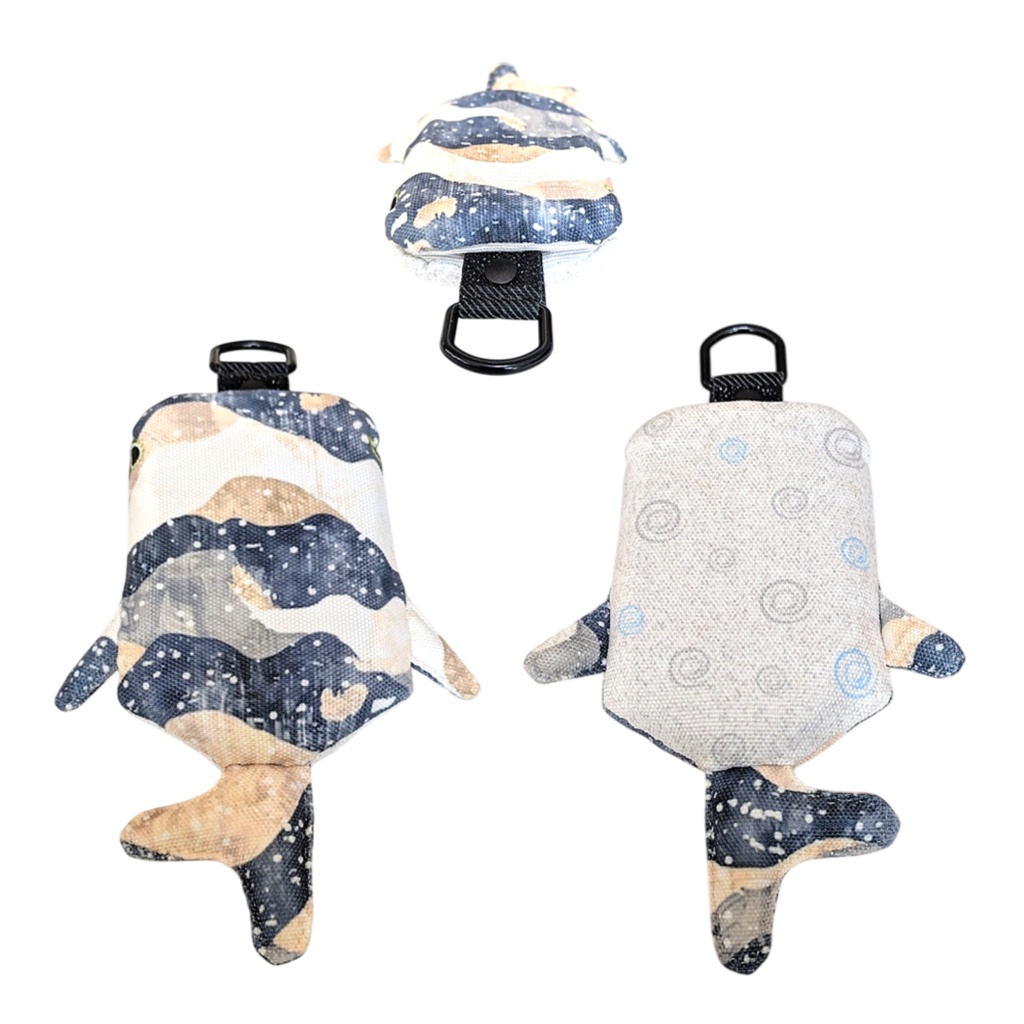 パスケース リール付き カードケース 定期入れ ジンベイザメ