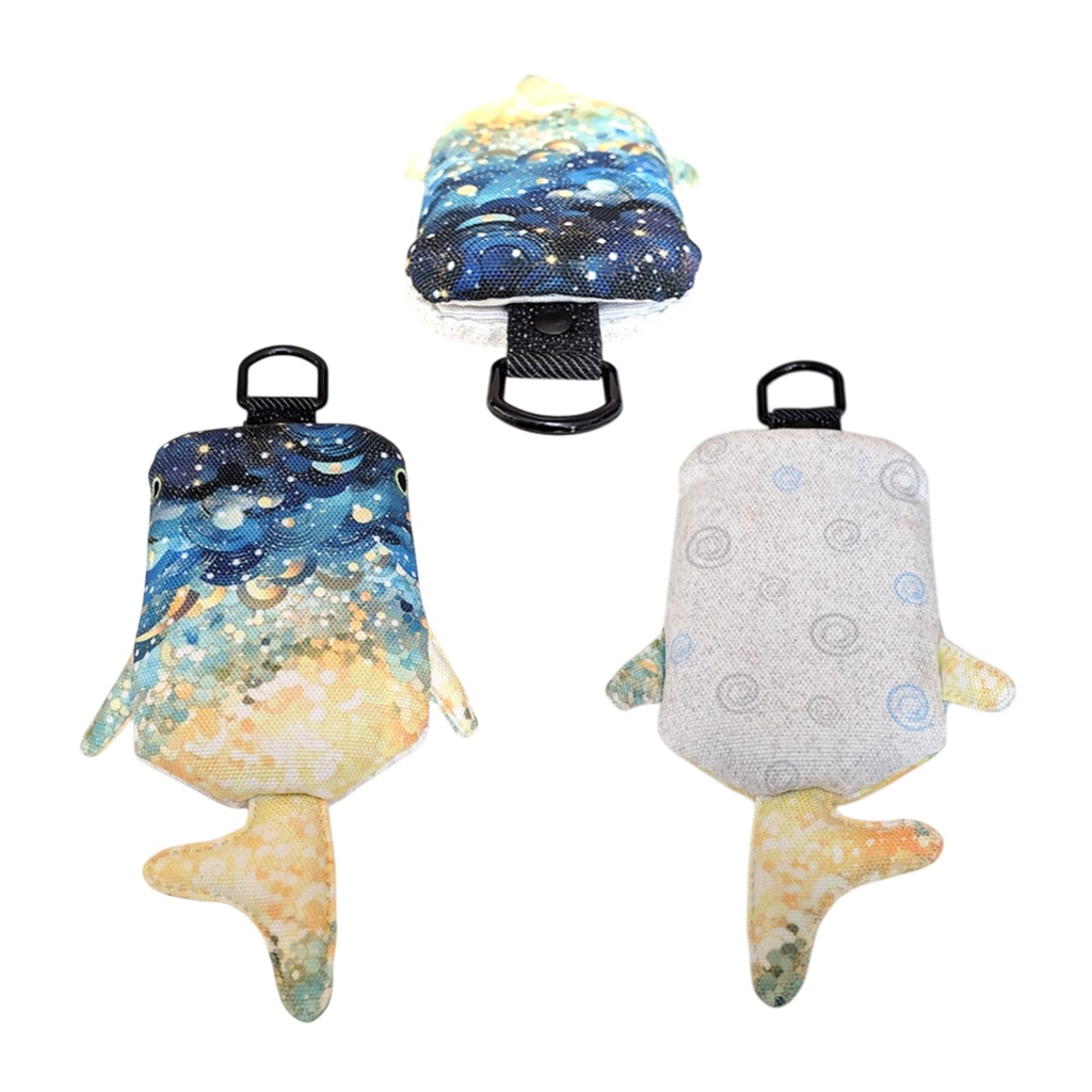 パスケース リール付き カードケース 定期入れ ジンベイザメ