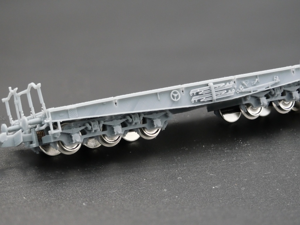 1/144 ドイツ 6軸重平貨車 80t SSyms 組み立てキット 3両セット