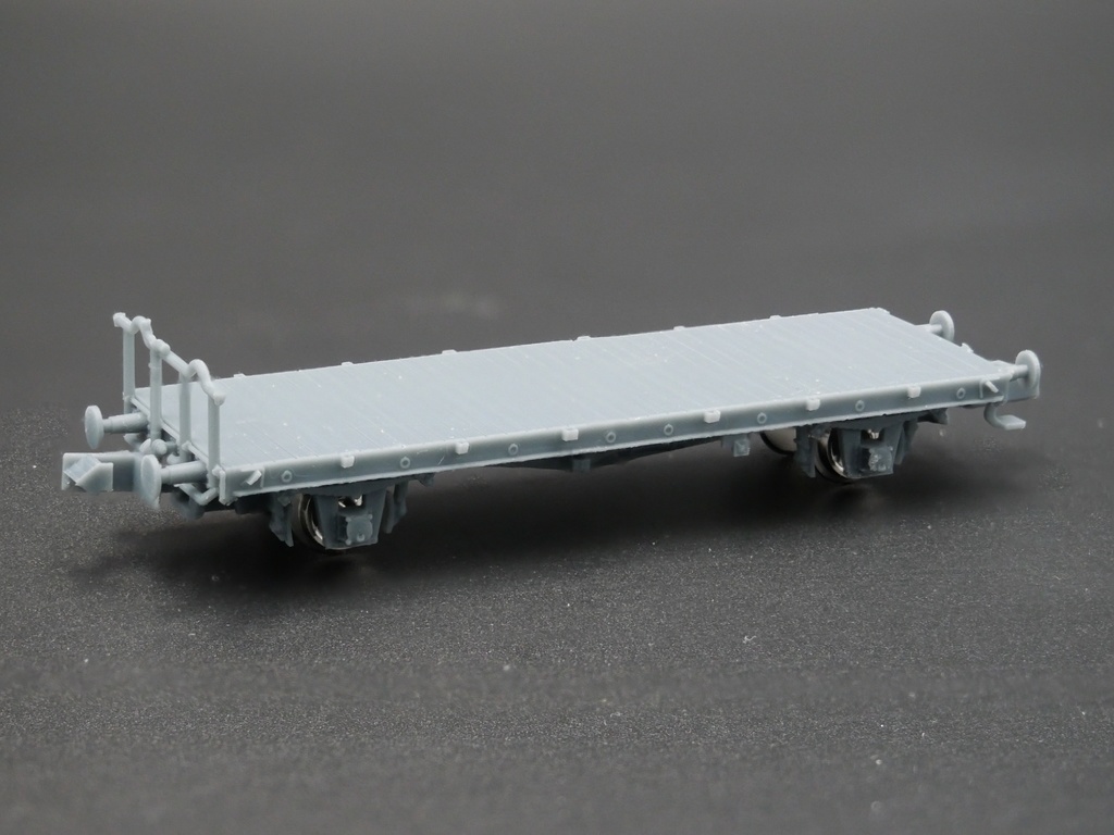 1/144 ドイツ FLATBED Ommr 無蓋貨車 組み立てキット 3両セット