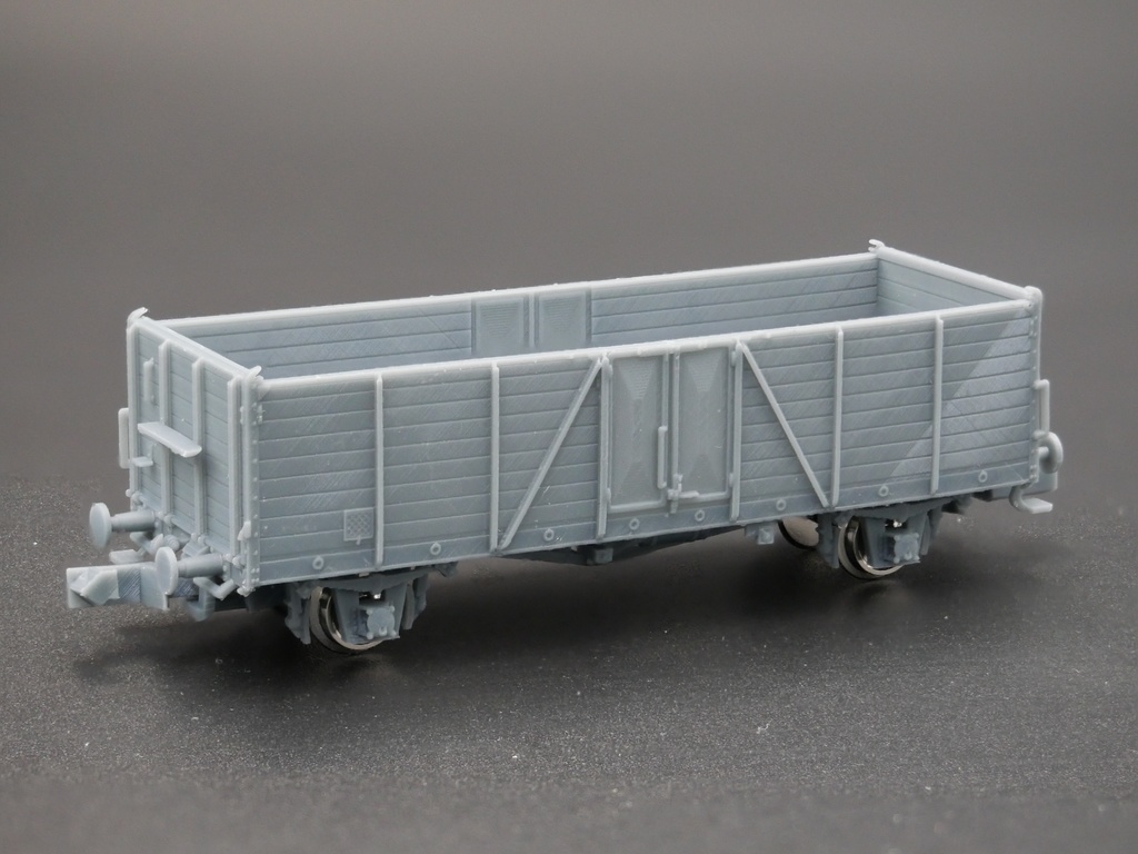 1/144 ドイツ GONDOLA Ommr 無蓋貨車 組み立てキット 3両セット