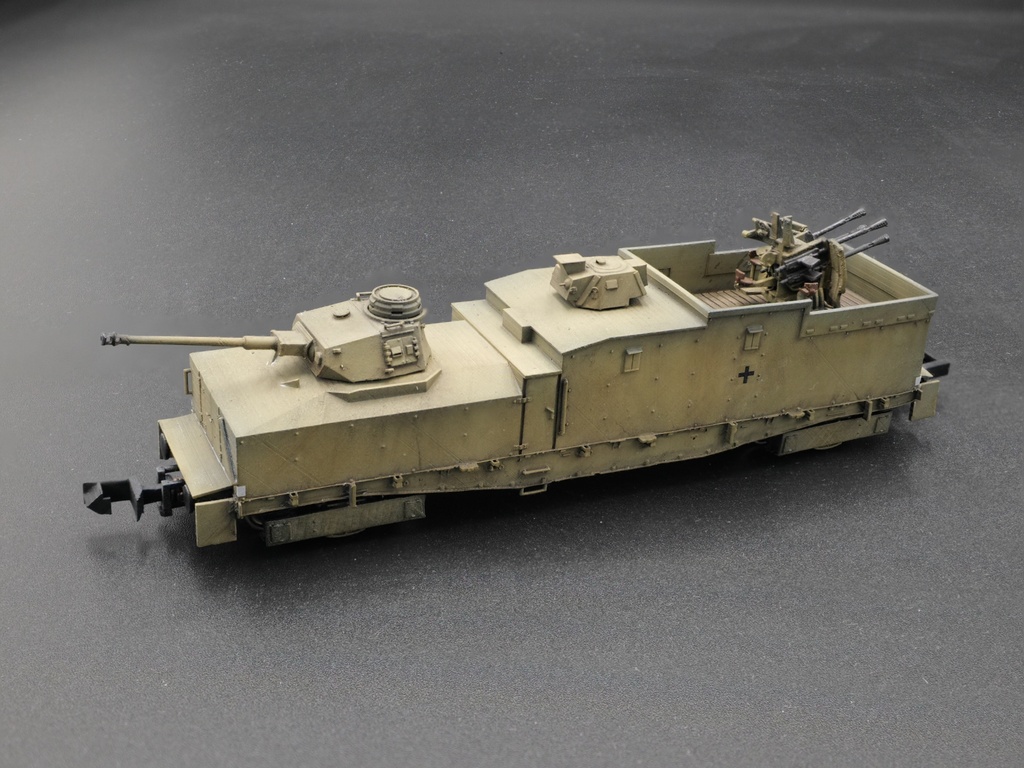 1/144 ドイツ軍 装甲列車 Panzerzug52(EX Blücher) Nゲージ 走行可(非自走)