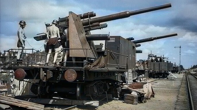 1/144 ドイツ軍 鉄道搭載型対空砲 Eisenbahn 88mm Flak 37 Nゲージ 走行可(非自走)