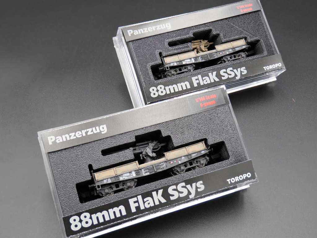 1/144 ドイツ軍 鉄道搭載型対空砲 88mm Flak 37 SSys Nゲージ 走行可(非自走)
