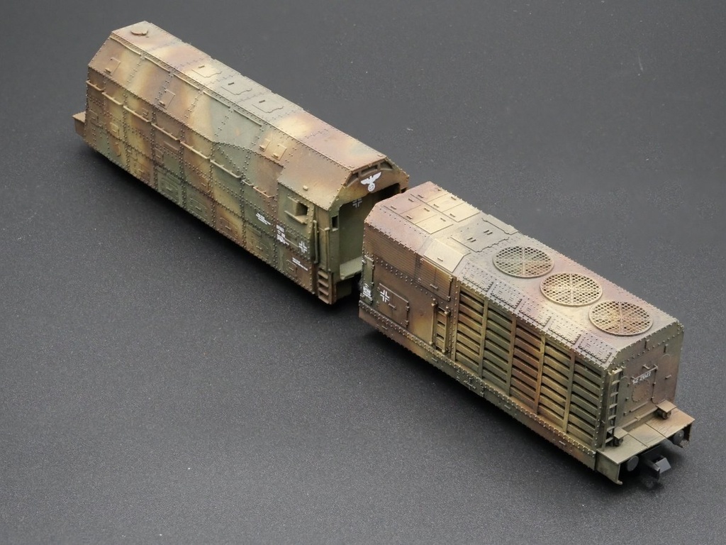 1/144 ドイツ BR52装甲機関車 Nゲージ 走行可(モーター内蔵)