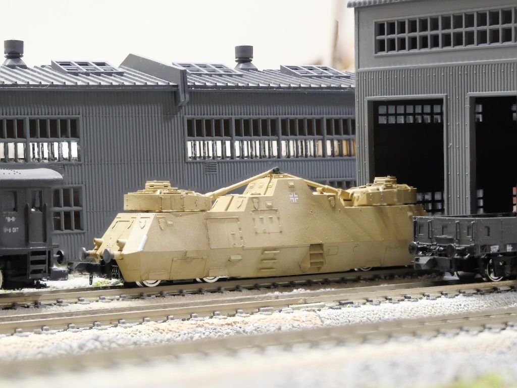 1/144 ドイツ軍 重装甲砲車 Panzerjager-Triebwagen 51 Nゲージ 走行可(モーター内蔵)