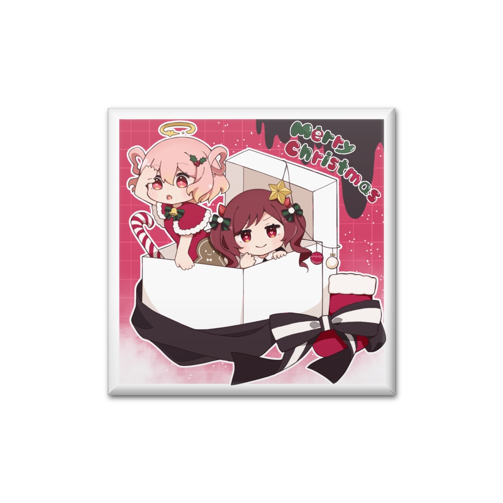 アイナ＆ノア クリスマス2025ver. 缶バッジ四角型