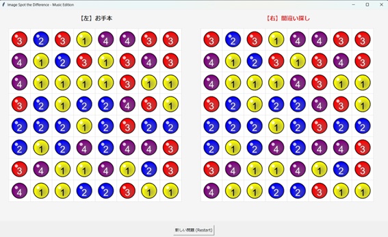 脳トレパズル　間違い探し