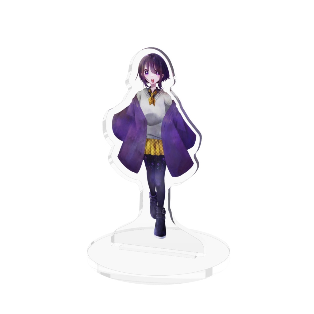【一次創作『#市立自由杉長丘高等学校』】古宮陽月　アクリルフィギュア（70×70mm）