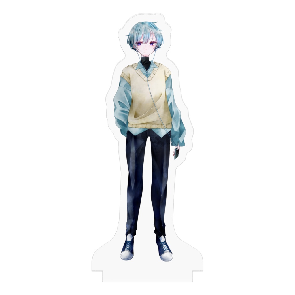 【一次創作『#市立自由杉長丘高等学校』】巨海春翔 アクリルフィギュア(70×70mm)