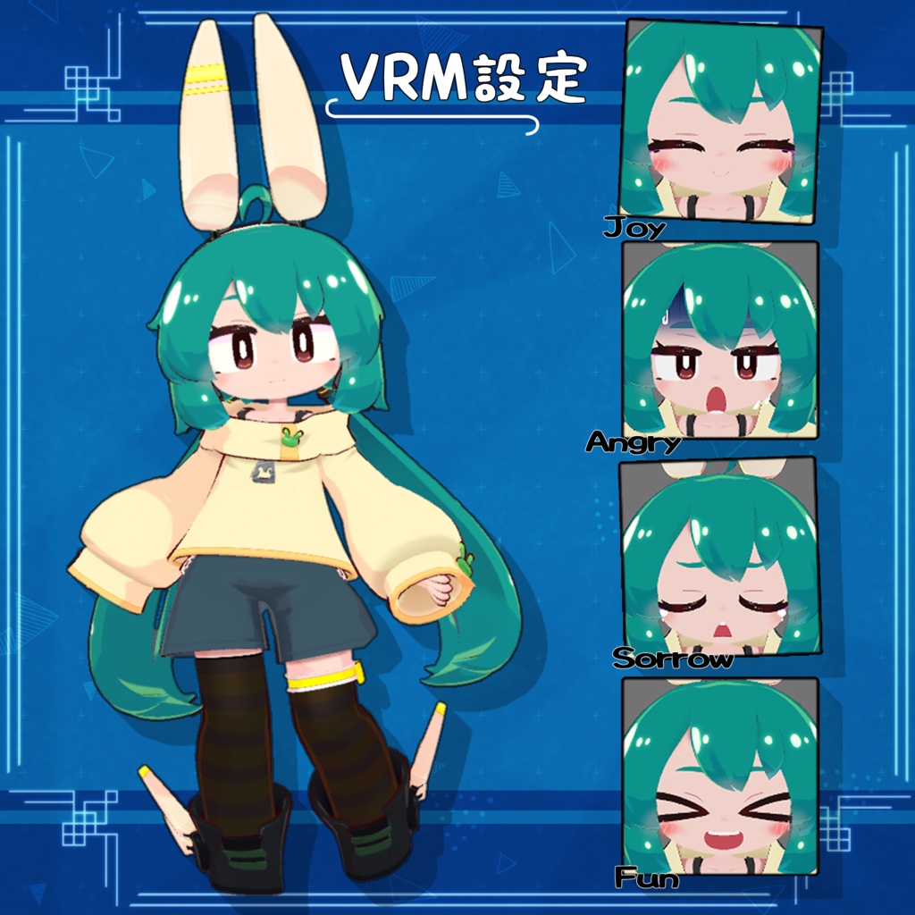 もにもに・コニカ [オリジナル3Dモデル] VRC_Mobile対応 缩略图 10