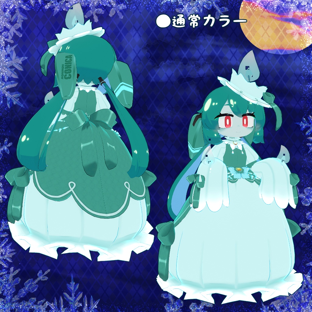 【32アバター対応】ハロウィンキャンドルドレス【衣装】