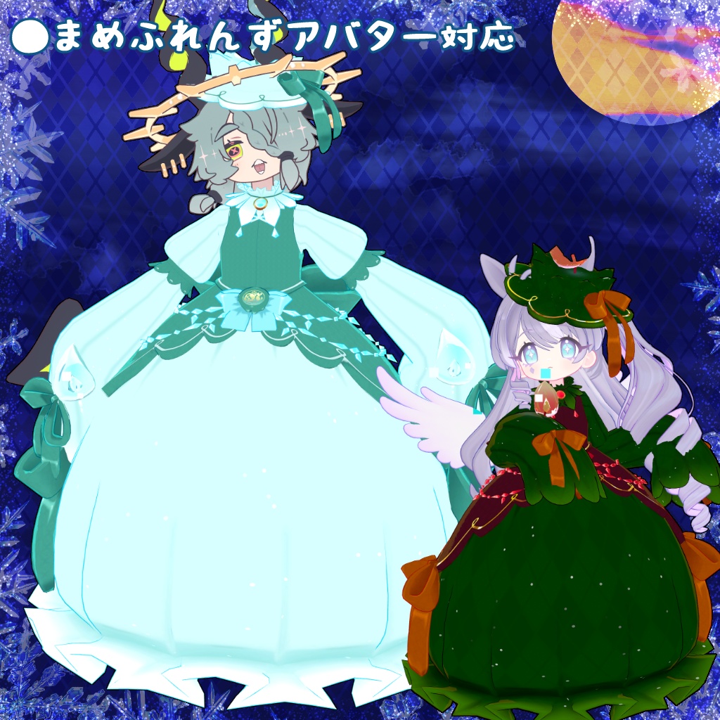 【40アバター対応】ハロウィンキャンドルドレス【衣装】