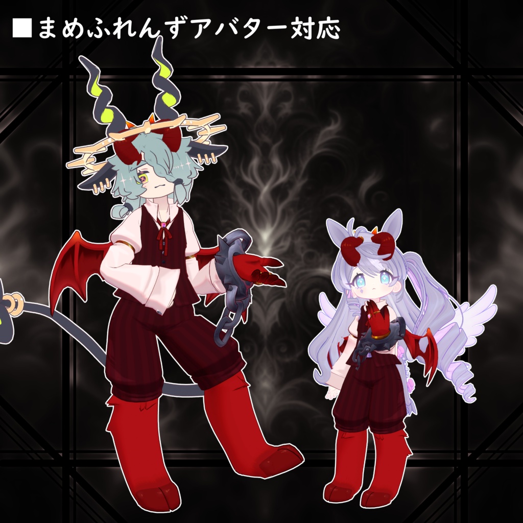 【40アバター対応】Halloweenの悪魔衣装【衣装】
