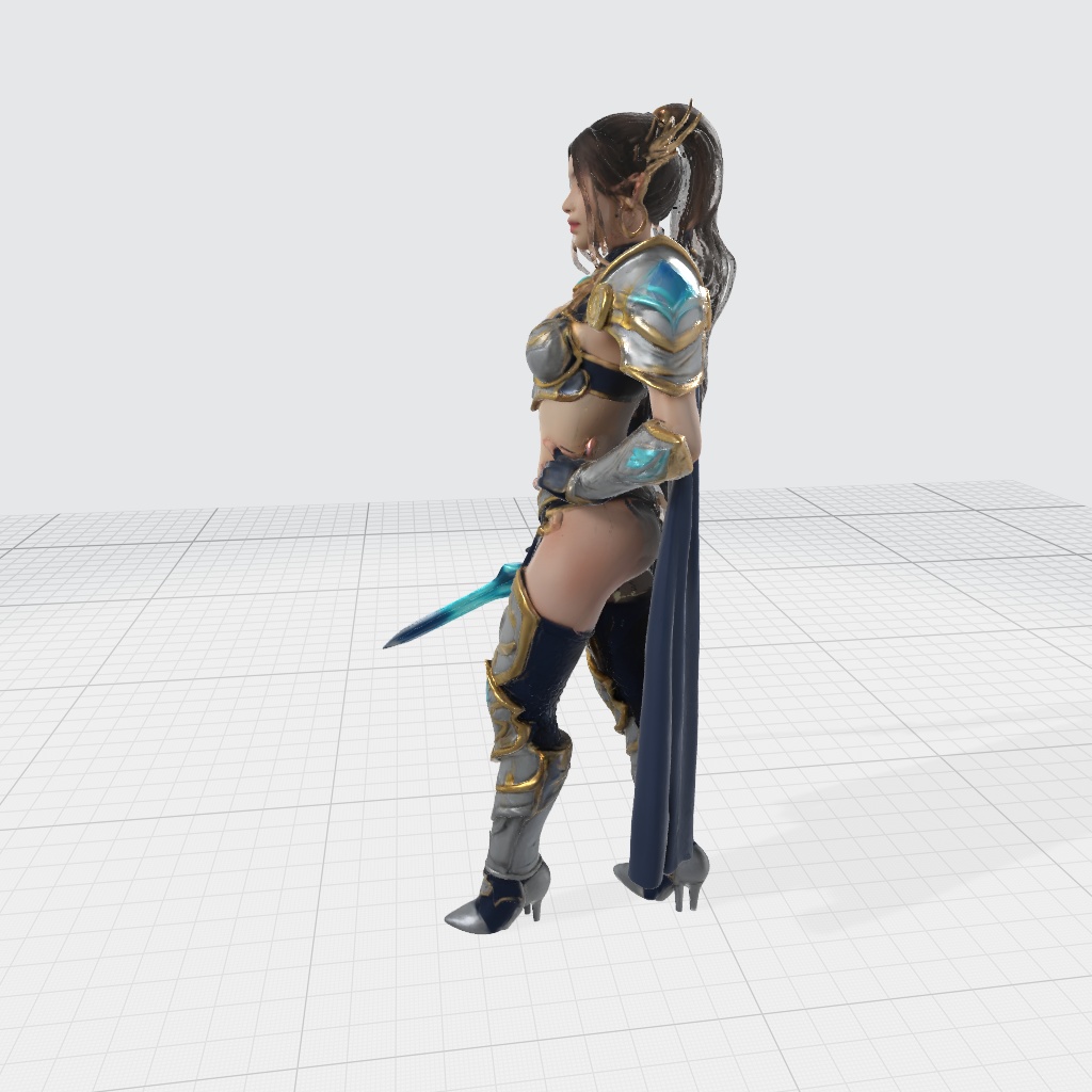 「ココラちゃん 3Dモデル(GLB/STL)|AI動画・配信・ゲーム・映像・VR/フィギュアモデリング素材」