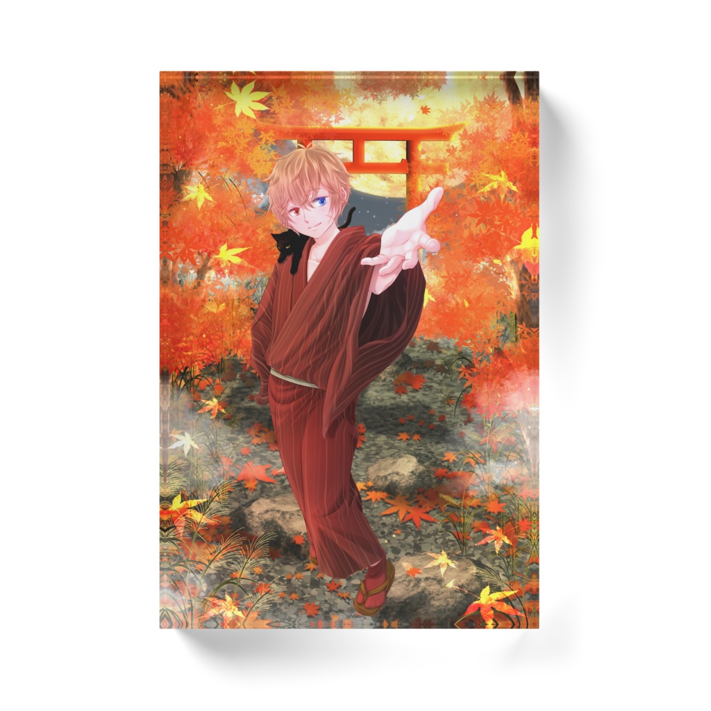 【あじゆる】アクリルブロック 秋