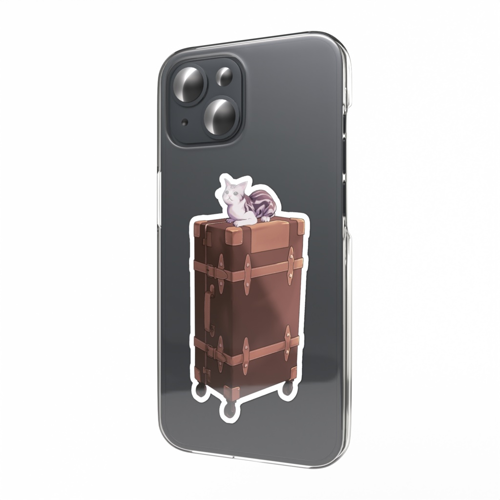 《キャリーケース×にゃんこ🧳🐱》スマホステッカー