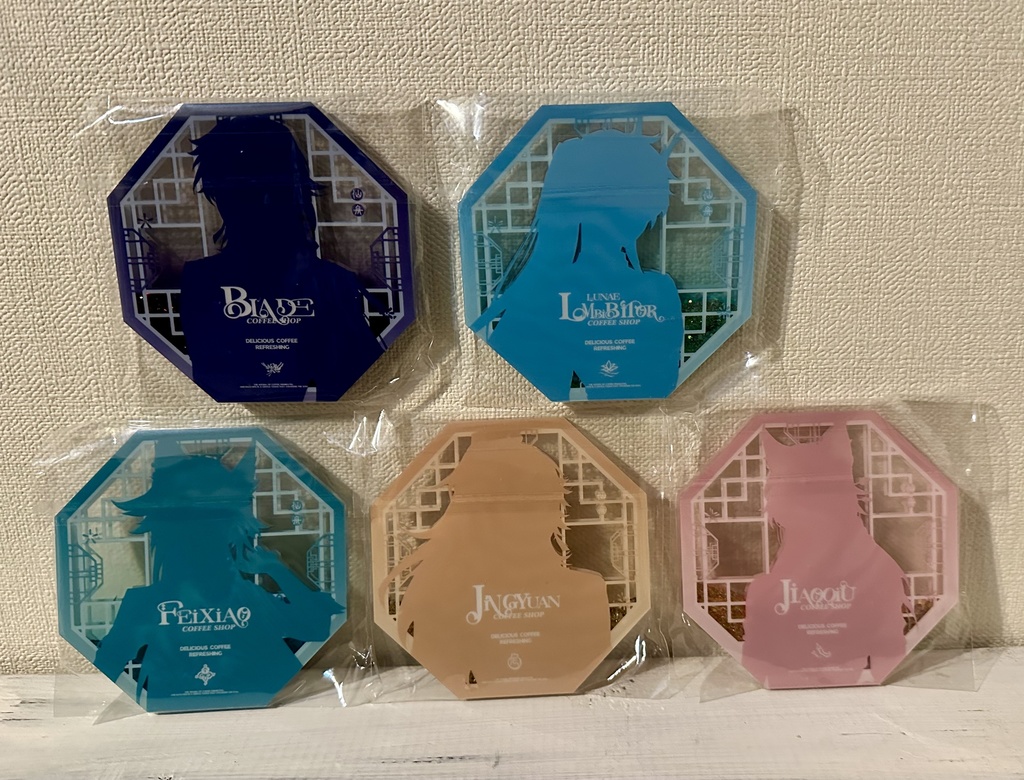 アクリルコースター 5個セット(刃、飲月、椒丘、景元、飛霄)