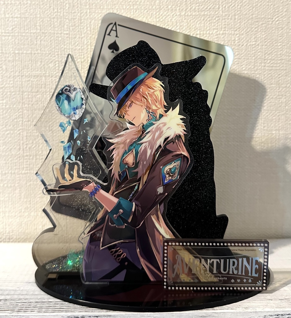 アベンチュリン鏡面ジオラマアクリルスタンド