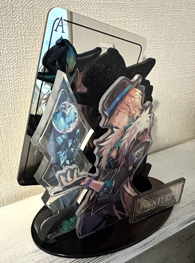 アベンチュリン鏡面ジオラマアクリルスタンド