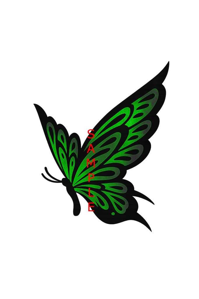 【VRchat向け】蝶タトゥーデザインセット(全11色)butterfly Tattoo / 透過PNG