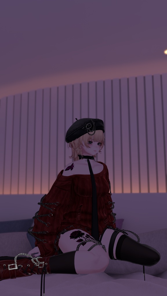 【VRchat向け】蝶タトゥーデザインセット(全11色)butterfly Tattoo / 透過PNG