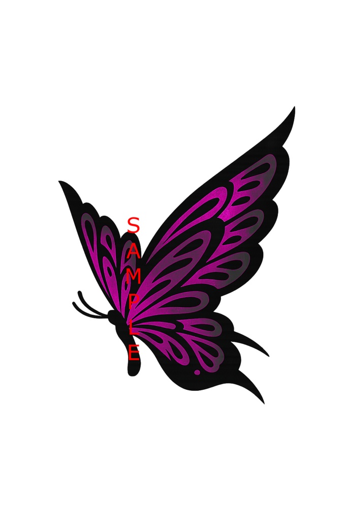 【VRchat向け】蝶タトゥーデザインセット(全11色)butterfly Tattoo / 透過PNG