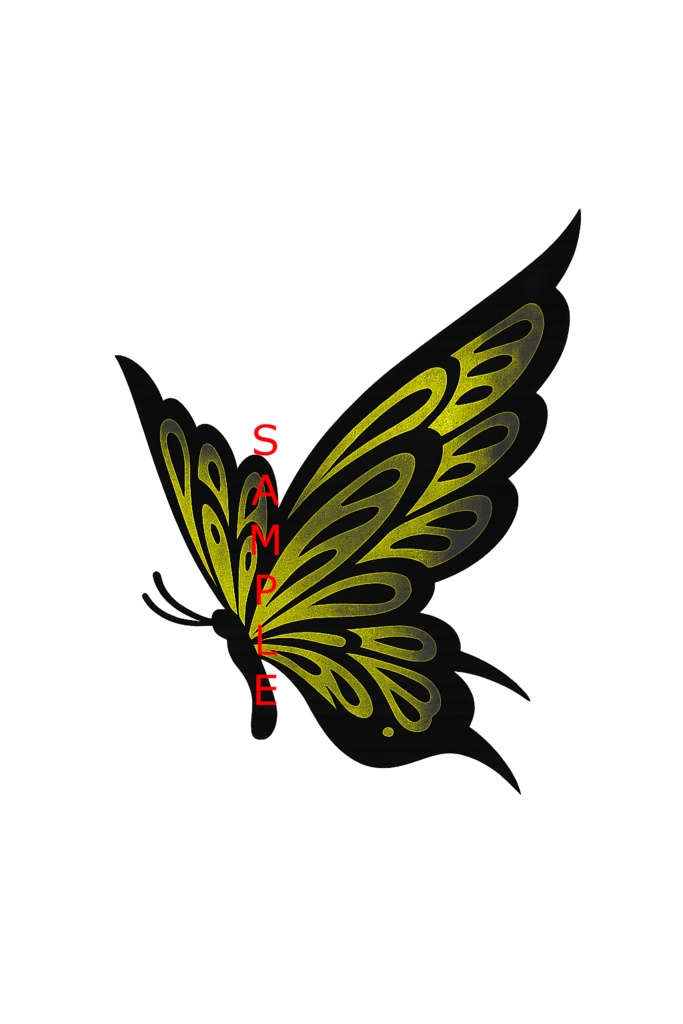 【VRchat向け】蝶タトゥーデザインセット(全11色)butterfly Tattoo / 透過PNG