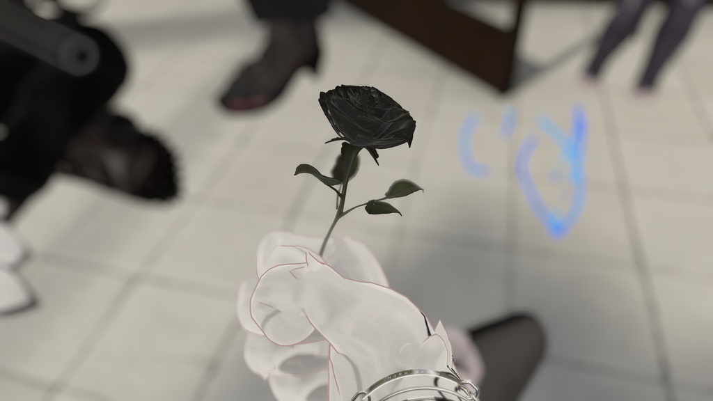 黒薔薇 3D