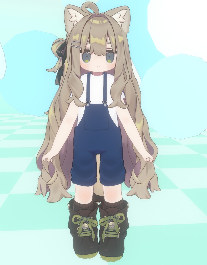 【まめふれんず対応衣装】Tシャツオーバーオールセット