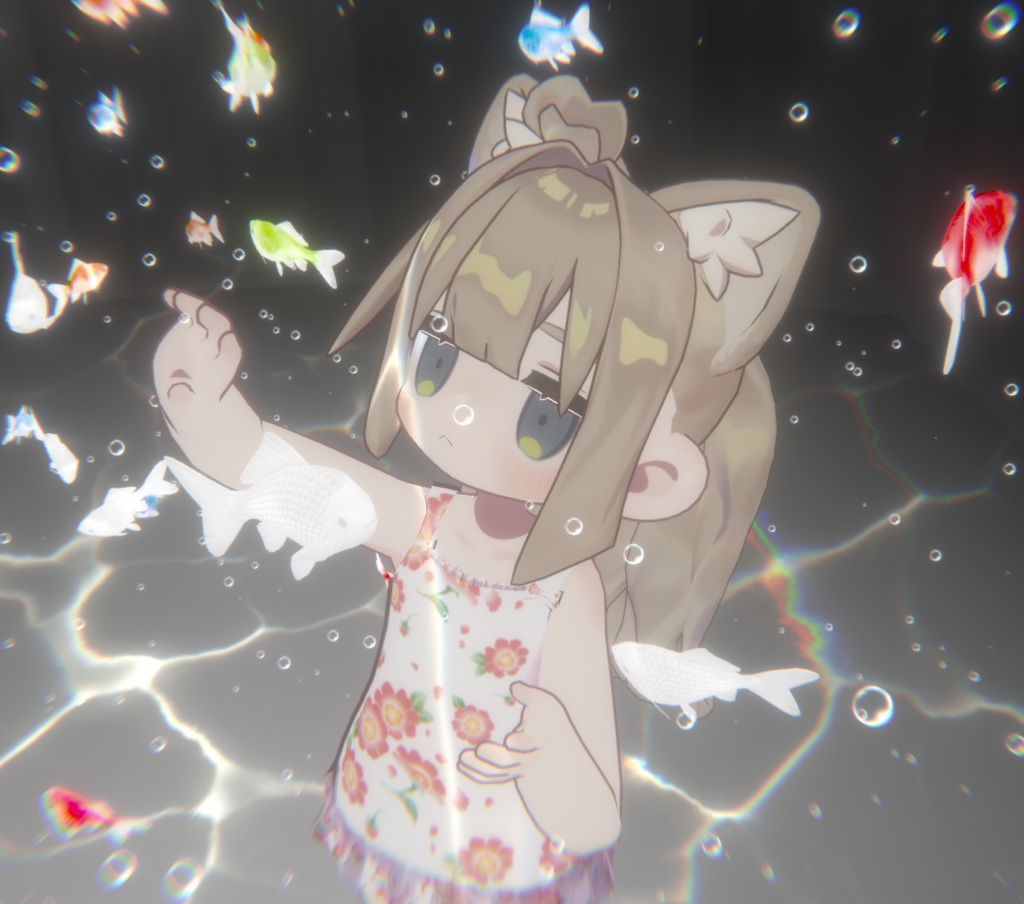 【キプフェル対応】ゆるふわポニーテール